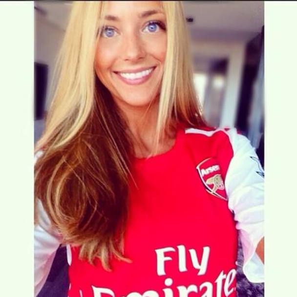 Laia Grassi con la maglia dell&#39;Arsenal. Instagram